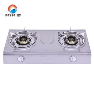 Nuovo Design doppio bruciatore 0,45 Spessore fornello a Gas in acciaio inox